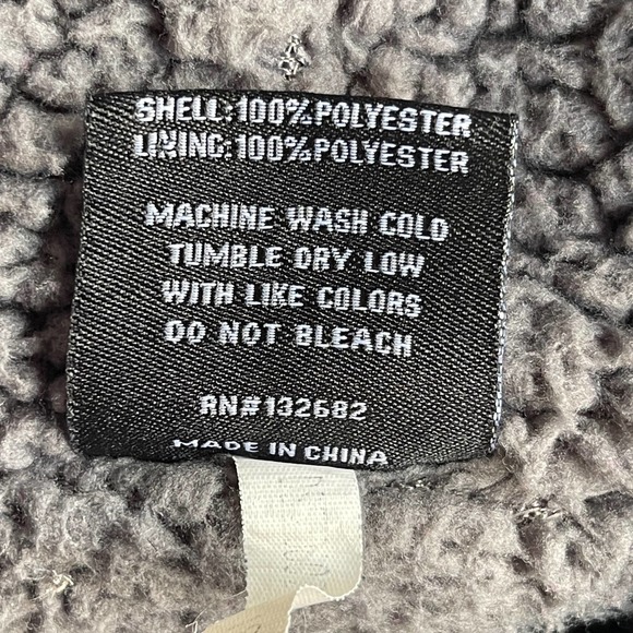 Original Deluxe Varsity Letterman Jacket Mens Extra Large XL Black Gray Rose - Picture 7 of 11